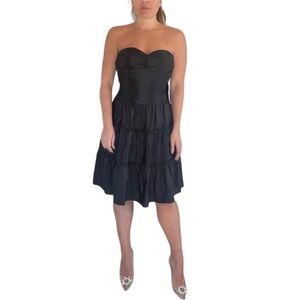 Jovani Strapless Midi Dress